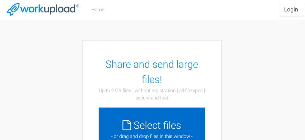 Workupload Online Free Cloud Storage File Sharing File Uploading Website
