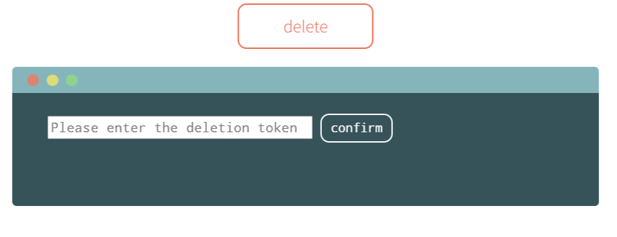 Transfer.sh Please enter the deletion token